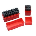 thumbnail image 1 of UPGRATOR 36 PCS Letter Number Punch Set Carbon Steel Assorted Color Tool for Craftsmen and Artists, 1 of 7