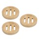 thumbnail image 1 of 3pcs Bamboo Round Soap Dish Home Bathroom Retro Elegant Self Draining Soap Holder Tray for Kitchen, 1 of 4