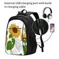 thumbnail image 2 of Daiia Plump Sunflower And Sketch Pattern USB Charging Backpack for Men and Women, Anti-Theft Backpack,Travel Backpack,School Backpack,College Backpack,Laptop Backpack, 2 of 7