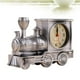 thumbnail image 4 of EeaseMX Reloj despertador con forma de locomotora antigua, modelo de plástico, reloj despertador, decoración creativa de escritorio (plata), 4 of 7