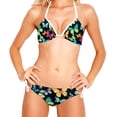 thumbnail image 2 of Flower Butterfly Detachable Sponge Adjustable Strap Bikini Set - Two-Pack - Versatile Swimwear for All Occasions!, 2 of 6