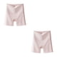 thumbnail image 4 of Qarigey Pantalones de seguridad 2 en 1 de cintura alta, bragas transpirables de realce, ropa interior para el abdomen, pantalones cortos, talla rosa violeta XXL (140-160 kg) 2piezas, 4 of 6