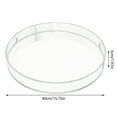 thumbnail image 2 of Round Acrylic Serving Tray with Handles, Clear Acrylic Tray,Decorative Tray Organizer,Durable Table Tray- for Coffee Table Dining Room Bathroom Kitchen Vanity, 2 of 23