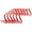 Red, variant on Precision Flat Hurdles (Pack of 6)