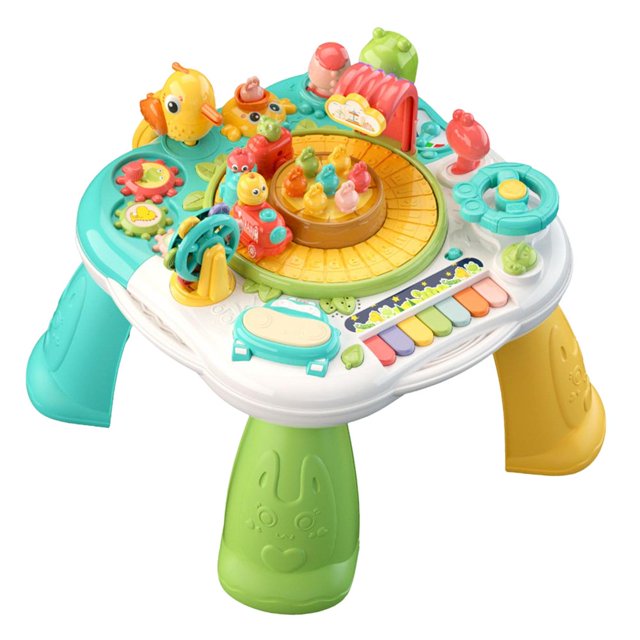 Portable Musical Learning Table with Light Toddlers Educational Table Children