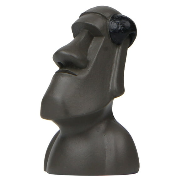 EeaseMX Figura de acción en miniatura de coloso de peluquería, con adornos de carne, micropaisajismo, decoración floral (gris oscuro, estilo tapones para los oídos).