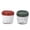 Red, variant on 1 Set 2pcs Glass Sealed Storage Can Bird's Nest Cup Food Storage Container Grain Jar for Home Office Kitchen (Red + Green with Sealed Ring)