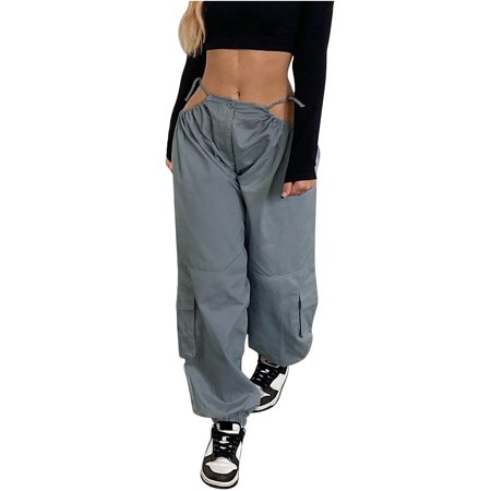 

Womens Fall Clothes Business Casual Womens Work Pants Office Casual plus Size Women s Casual Straight Loose Tie Waistband Solid Loose Work Casual Pants Maternity Teacher