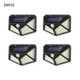 thumbnail image 2 of Toystoory Luz de pared con energía Solar, inducción PIR, 3 modos, lámpara de pared, Patio exterior, jardín, Patio, LED impermeable, 4 Uds. Iluminación y accesorios, 2 of 6