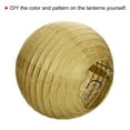 thumbnail image 4 of Uxcell 6 Inch Folding Hanging Wedding Home Party Paper Lanterns Gold 6 Pack, 4 of 7