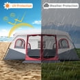 thumbnail image 5 of Ktaxon Family Camping Tent 10 Person Tent Waterproof  Windproof with Divided Curtain for Separated 2 Rooms with Carry Bag Outdoor, 5 of 13
