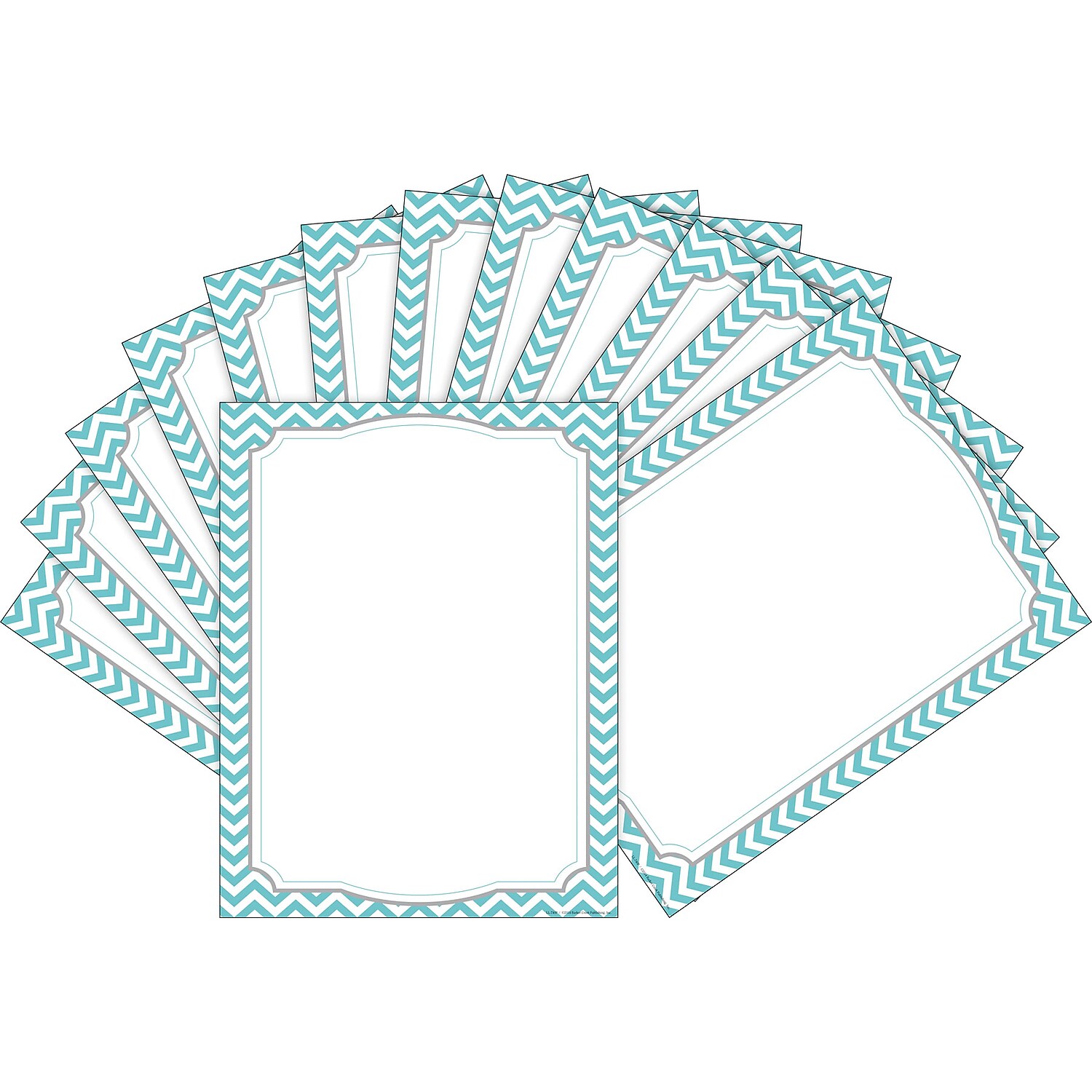 Barker Creek Turquoise Chevron Computer Paper - 100 Sheets