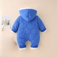 thumbnail image 3 of Infant Snowsuit Hooded Infant Romper Coat for Baby Clothes Outwear Coat Warm Windproof Long Sleeve Baby Boys Girls Snow Suits 0-6 Months, 3 of 3