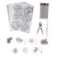 thumbnail image 1 of 18 láminas termorretráctiles, manualidades con papel retráctil para principiantes, láminas de papel retráctil para accesorios de aretes, adornos de, 1 of 6