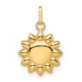 thumbnail image 1 of Quality Gold YC1471 14K Yellow Gold Polished Puffed Sun Pendant, 1 of 1