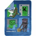 thumbnail image 2 of Minecraft Dungeon Mobs Squares 46' x 60' Fleece Throw Blanket, 2 of 6