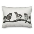 thumbnail image 2 of Creative Products Grey Birds on Branch 14x20 Indoor / Outdoor Pillow, 2 of 3