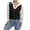 Black, variant on Women's V-Neck Sweater Pullover Cable Knit Vest Solid Color Sleeveless Vest Pullover