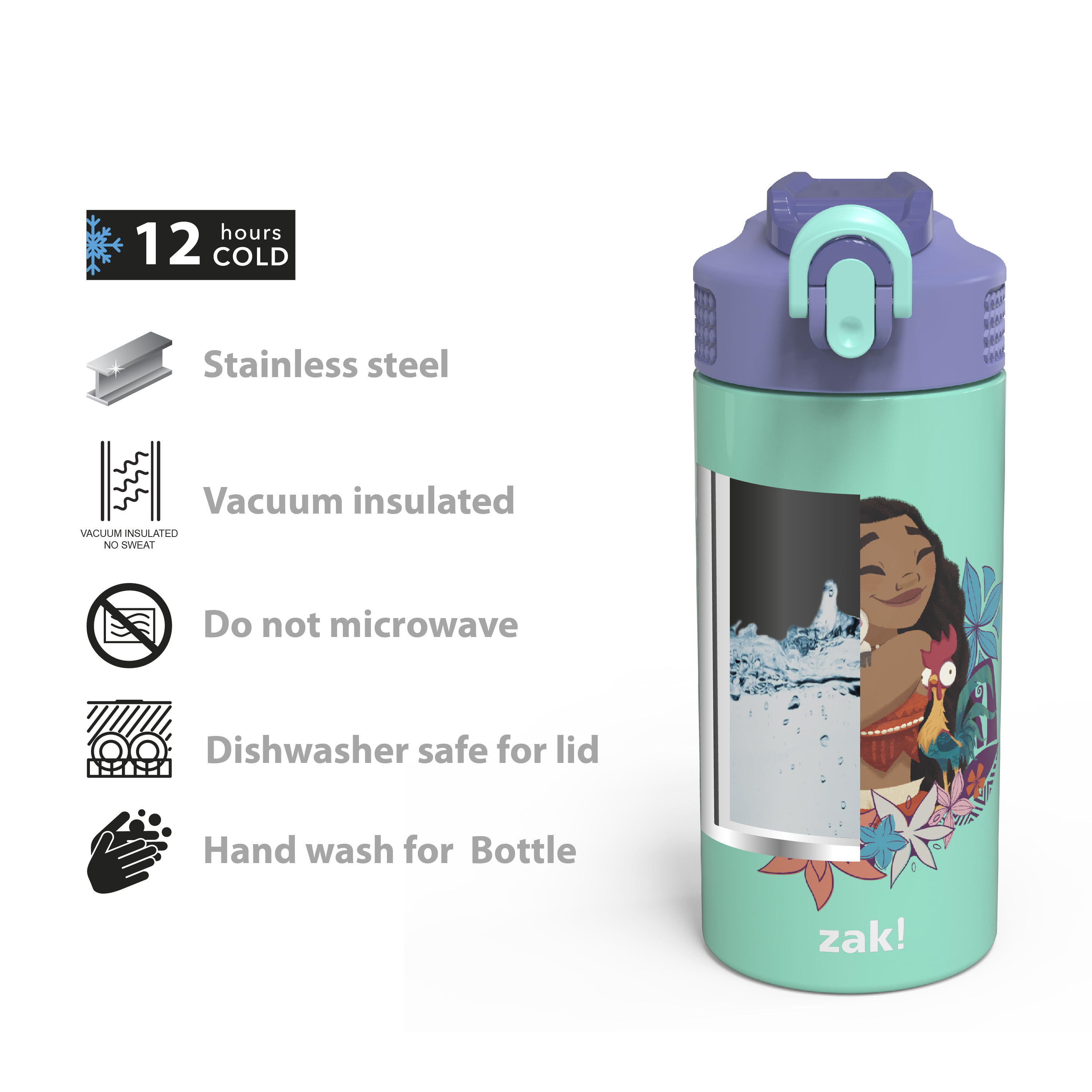 Zak Designs Water Bottles - Moana 15-oz. Water Bottle