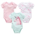 thumbnail image 2 of 6-9 Newborn Cotton Romper Set For Babies Bodysuit Short Sleeve Romper Sleep & Play One-Piece Bodysuit, 2 of 4