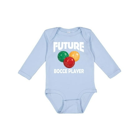 

Inktastic Future Bocce Player Gift Baby Boy or Baby Girl Long Sleeve Bodysuit