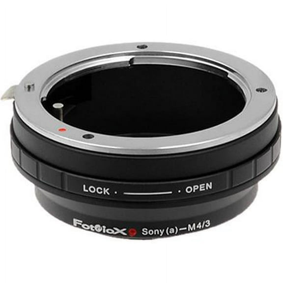 Fotodiox SnyA-MFT Lens Mount Adapter - Sony Alpha A-Mount DSLR Lens To Micro Four Thirds Mount Mirrorless Camera Body with Built in Aperture Control Dial