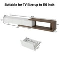 thumbnail image 6 of Blotout 82"-107" Extendable TV Stand with 3 Storage Drawers,Fits TVs up to 120 Inch,Modern Wooden Entertainment Center for Living room, Bedroom, 6 of 7