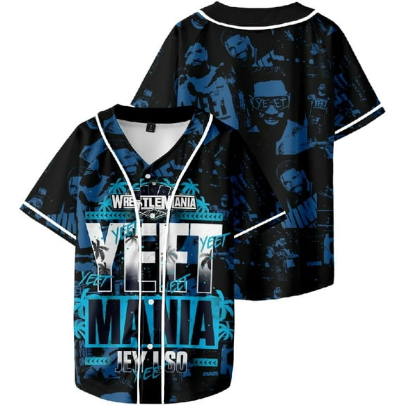 Jey USO Yeet Merch Baseball Jacket Tee Cosplay Women/Men Unisex Fashion Short Sleeve T-Shirts