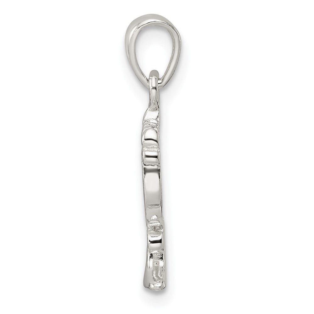 FJC Finejewelers 925 Sterling Silver Polished Menorah Charm 22 x 13 mm