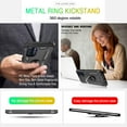 thumbnail image 5 of Moto G Stylus 5G 2022 Case, Moto G Stylus 5G Case 2022 with HD Screen Protector,  [Military-Grade] Magnetic Ring Holder Kickstand Shockproof Protective Case for Moto G Stylus 5G 2022, Black, 5 of 7