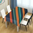 thumbnail image 4 of Yayeee Tablecloths 54" x 54" Rectangle Wrinkle Resistant Party Table Cover, Retro Stripes, 4 of 8