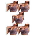thumbnail image 3 of Sonducket Sujetador deportivo para mujer, entrenamiento inalámbrico, correr, trotar, dormir, chaleco acolchado sin costuras, verano, ropa Type2 NO2, 3 of 6