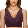 thumbnail image 2 of adviicd Bras for Women Women's True Body Triangle Convertible Strap Bra Purple 36 80, 2 of 4