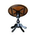 thumbnail image 5 of 36" Round Solid Wood Black/Cherry Pedestal Counter Height Table by International Concepts, 5 of 6