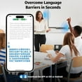 thumbnail image 6 of 2025 AI Language Translator Earbuds Real Time OWS 3-in-1 Translation Earphones 144 Languages & Accents Bluetooth 5.4 Headphones and Long Battery Life Ideal for Travel and Business Headsets, 6 of 7