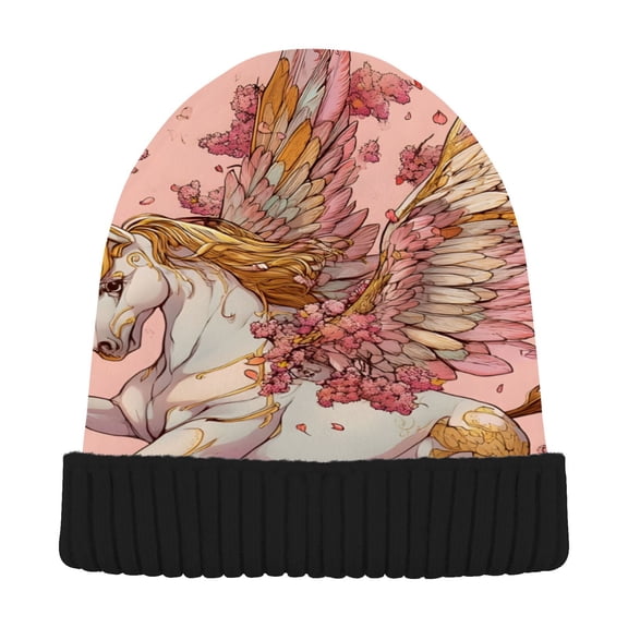 joogoo Unicorn-u7 Beanie Hats Cuffed Winter Warm Knit Thick Beanies
