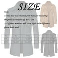 thumbnail image 6 of uikmnh Mens Jackets Men's Autumn and Winter Double Collar Woolen Coat Thickened Collar Mid Length Woolen Woolen Trench Coat Size:6XL, 6 of 6