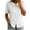 White, variant on Women's Cotton Tops Short Sleeve Loose Shirt Casual Frog Button Mandarin Collar Top Lightweight Soft Breathable Summer Daily Vacation Tops by Yigetop White S