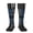 2 Black-2, variant on Women's Knee High Socks Thin Blue Line Flag Print Outdoor Casual Tube Socks