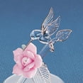 thumbnail image 4 of Hummingbird & Porcelain Rose Glass Figurine, 4 of 5