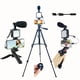 thumbnail image 1 of Kit de vlogs Carrotech con micrófono, luz LED y trípodes, 1 of 6