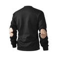 thumbnail image 4 of Miqool Men's Casual Sweatshirt Stand Collar Quarter Button Long Sleeve Lightweight Pullover Sweater Tops, 4 of 8