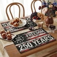 thumbnail image 2 of Stegali 250th Anniversary Freedom Linen Placemats, 12x18 Inch Table mats Set of 4, 2 of 7