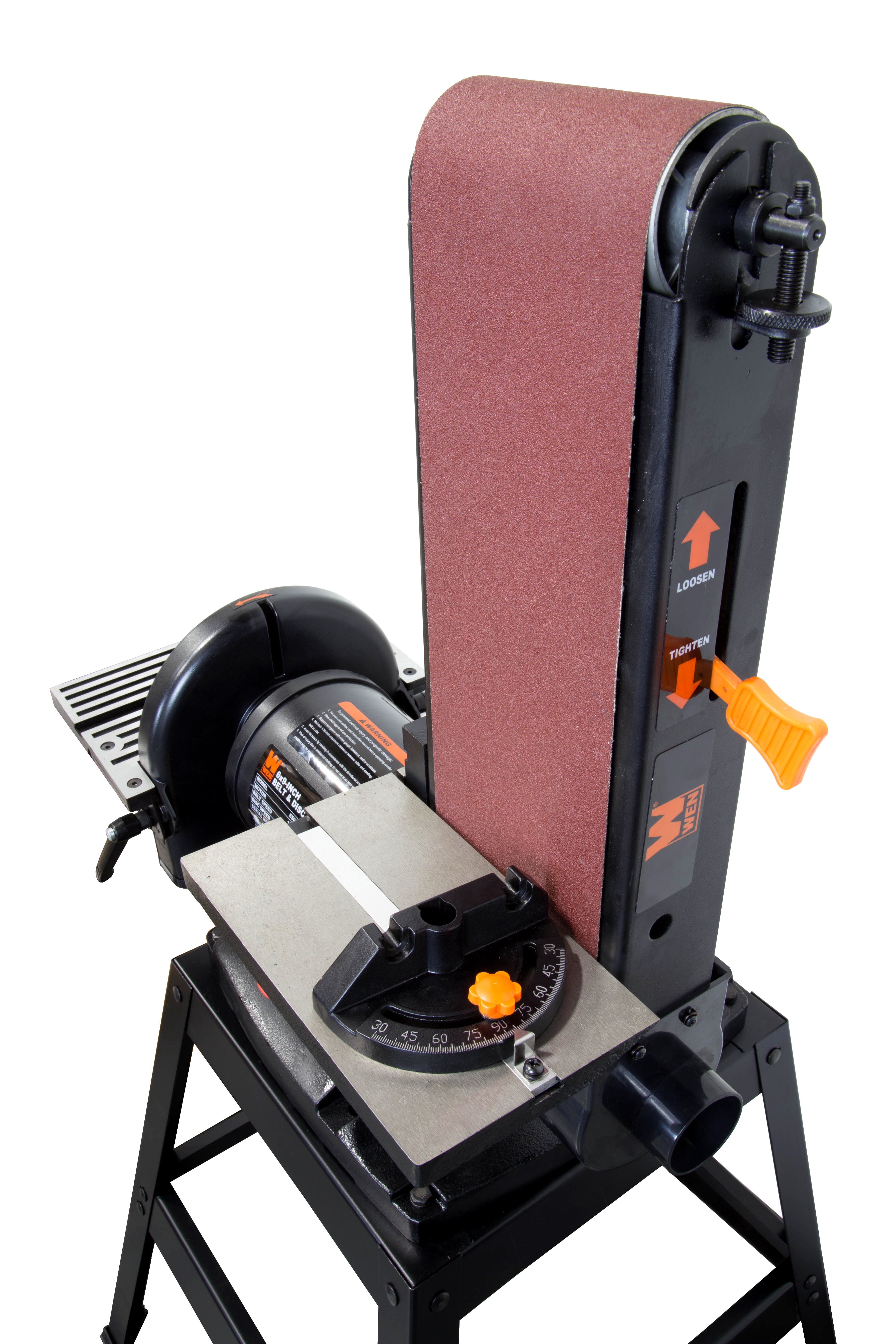 WEN Products 9-Amp 6 x 48-Inch Belt and 9-inch Disc Sander with Stand, 6508