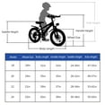 thumbnail image 6 of 20" Mountain Bike for Kids 7-12, SHINPT Kids Bicycle with LED Light, Toddler Girls and Boys Bike with 7-Speed Gears, Boys 20 inch Bike with Shock Absorber Front Fork, Bike Ages 7-12, Pink, Silver, 6 of 6