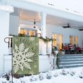 thumbnail image 6 of Hello Winter Snowflakes Garden Flag Double Sided, Christmas Snow Black Decorative Yard Outdoor Home Small Decor, Seasonal Burlap Outside House Decoration 12.5 x 18, 6 of 6