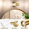 thumbnail image 2 of Nooknova 20" Crystal Vanity Lights LED Bathroom Light Fixtures, Modern Indoor Gold Mirror Lighting, 3000K Vertical and Horizontal Wall Sconce Lamp Bubble Light for Home Bedroom Living Room Washroom, 2 of 8