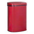 thumbnail image 3 of FOA Rena 13 Gallon Stainless Steel Motion Sensor Automatic Trash Can in Red, 3 of 18