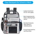 thumbnail image 3 of Mochila USPECLARE transparente, resistente y transparente para la escuela, 3 of 8