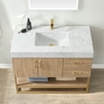 thumbnail image 6 of Vinnova Alistair 42" White Grain Stone Top Vanity in Oak w/o Mirror, 6 of 16